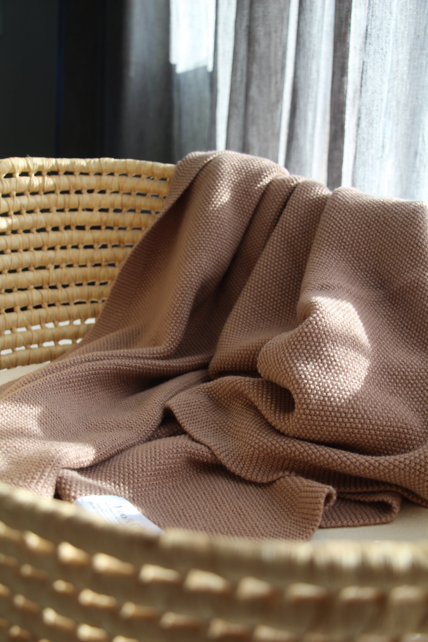 PRE-ORDER Dusty Moss Stitch Blanket