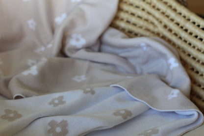 Reversible Daisy Cotton Blanket