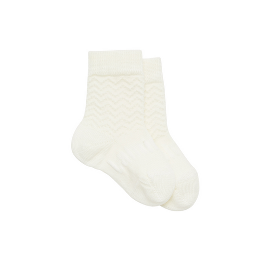 Pearl Crew Socks  0 - 3 MONTHS - Lou & Olly Limited